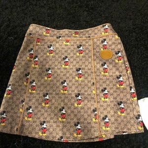 Gucci two piece skirt and shirt set